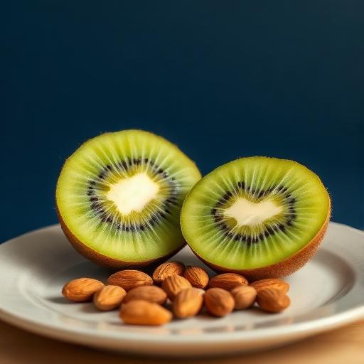 1 kiwi + 6 amandes