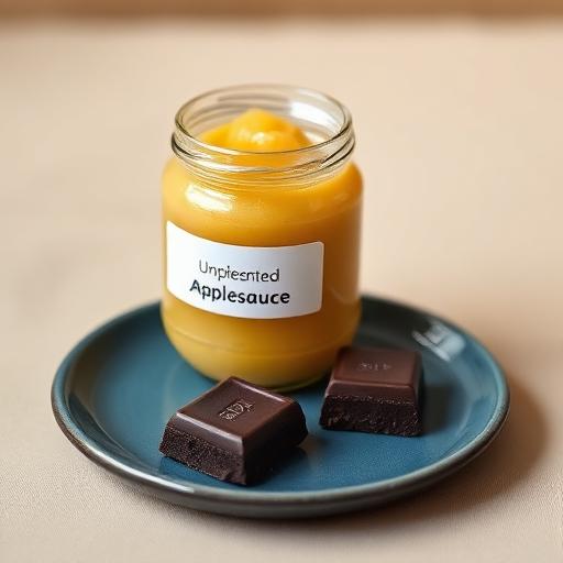 Compote sans sucre + 1 carré chocolat noir 80%